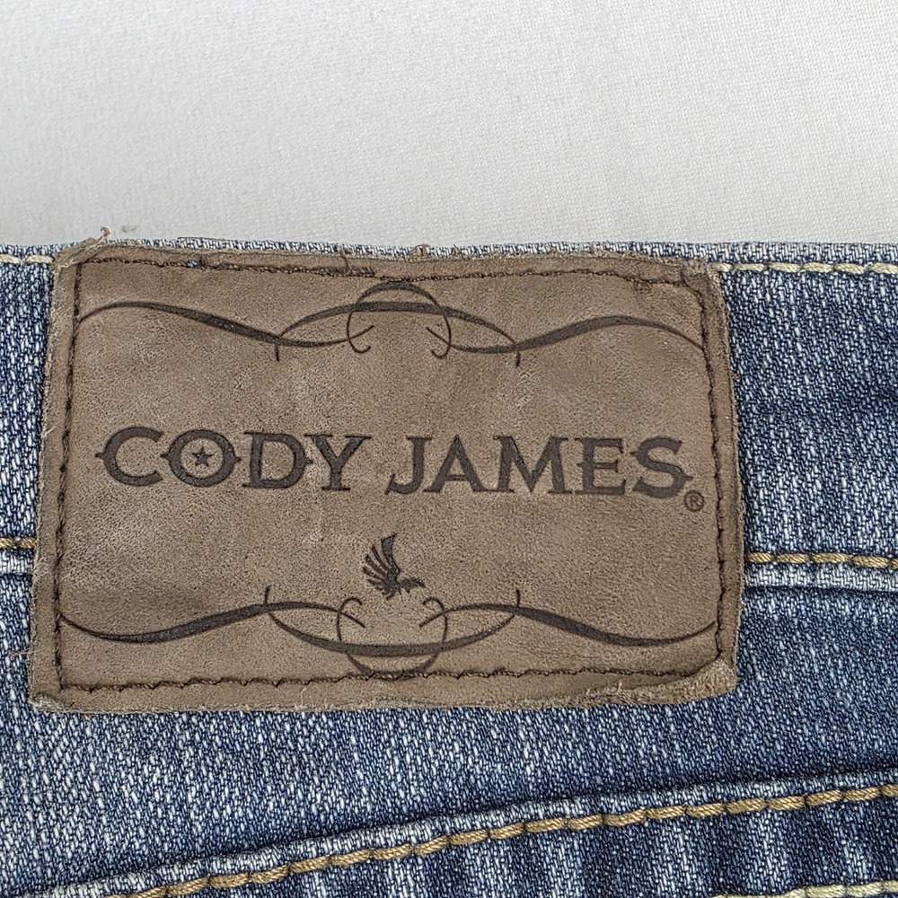 Cody James Jeans Mens Size 33x32 Bootcut Medium Wash Blue Denim Pants - Picture 8 of 10